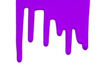 Purple flowing lines isolated on transparent background. Close-up.