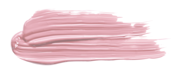 Shiny pink brush isolated on transparent background. pink watercolor png