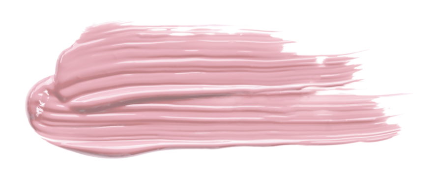 Shiny pink brush isolated on transparent background. pink watercolor png