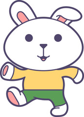 Cute Bunny Sticker Emoji