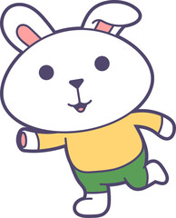 Cute Bunny Sticker Emoji