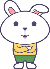 Cute Bunny Sticker Emoji