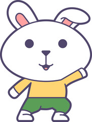 Cute Bunny Sticker Emoji