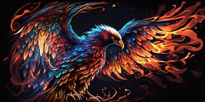 Glowing phoenix