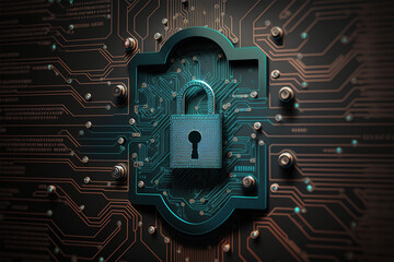 Fototapeta premium Navigating the World of Cyber Security (AI Generated)