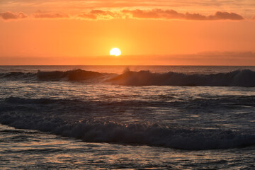 Obraz premium sunset on the beach