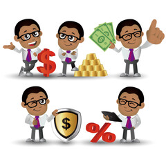 People Set - Business - African businesswoman set