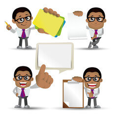 People Set - Business - African businesswoman set