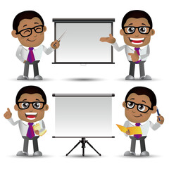 People Set - Business - African businesswoman set