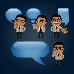 People Set - Business - African businesswoman set