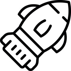 Bomb alarm icon outline vector. Air raid. Warning attack