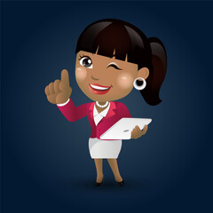 People Set - Business - African businesswoman set