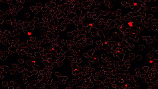 cool moving red hearts background  for valentines day, mothers day or wowens day. easy put any text in this background.