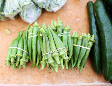 bunches of okra