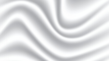 Fototapeta premium Abstract background of white fabric texture. Wallpaper luxury by soft curve of canvas and wave. Illustration background of white cloth and satin.