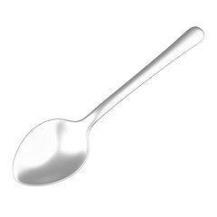 Spoon 3D Illustration. Spoon 3D Icon.