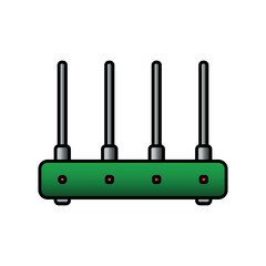 Router icon on white.