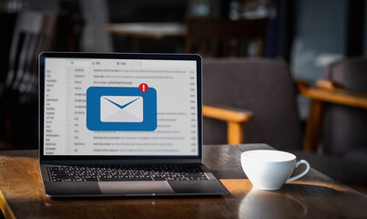 Mail Communication Connection message to mailing contacts phone Global Letters Concept