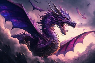 The Majestic Beauty of a Giant Dragon