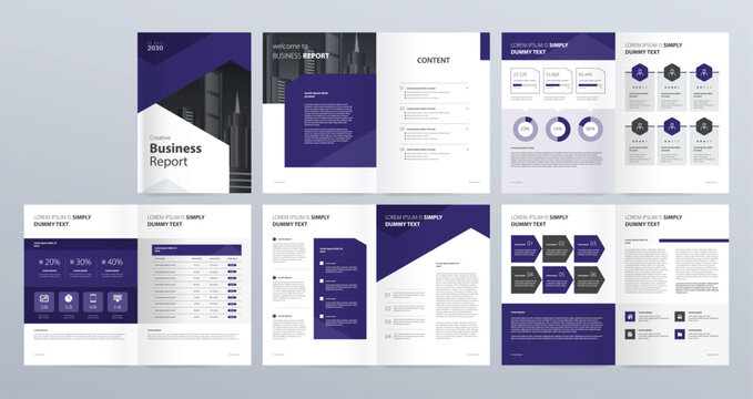 layout template for company profile ,annual report , brochures, flyers, leaflet, magazine, book with cover page design	
