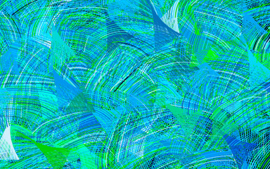 Light Blue, Green vector texture with abstract forms.