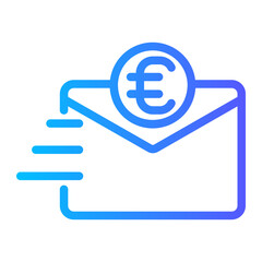 send money gradient icon