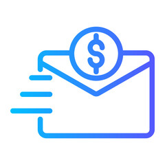 send money gradient icon