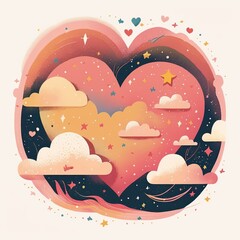 Heart illustration cool