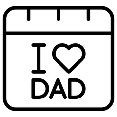 day father calendar icon