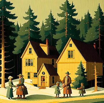 Hoffmann fictional family. Generated AI.