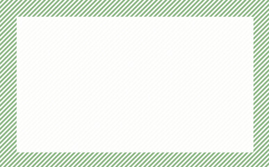 ストライプのシンプル枠みどり