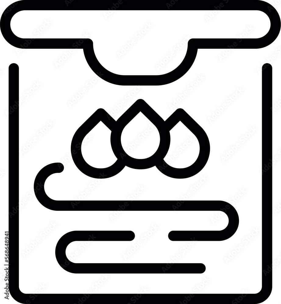 Poster dropper plotter machine icon outline vector. format copy. office data