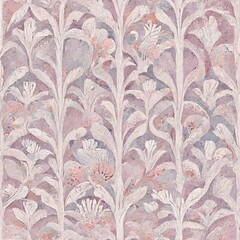 pink and grey repeating pattern, art nouveau