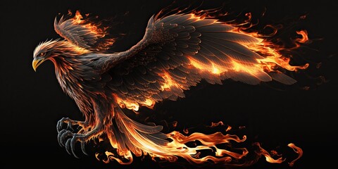 Glowing phoenix