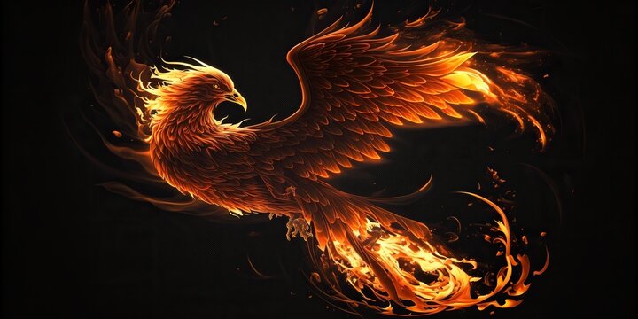 Glowing phoenix
