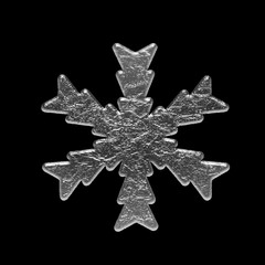 Snowflake snow freeze winter thin line outline icon white on black background. Royalty high-quality free stock photo image of Snowflake symbols, Snowflake sign, Snow icon. Macro photo of snow crystal