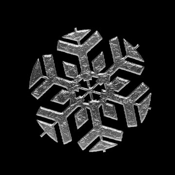Snowflake snow freeze winter thin line outline icon white on black background. Royalty high-quality free stock photo image of Snowflake symbols, Snowflake sign, Snow icon. Macro photo of snow crystal