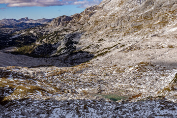 Fototapeta na wymiar Seven Triglav lakes valley in Julian alps, Slovenia