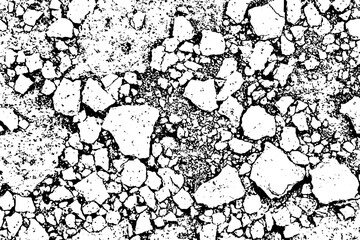 Distressed black texture. Dark grainy texture on white background. Dust overlay textured. Grain noise particles. Wall effect. Grunge design elements. Vector illustration, EPS 10.