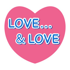 love and love sticker