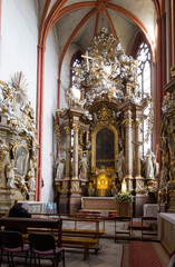 Fototapeta na wymiar Basilica and Sanctuary of Saint Jadwiga in Trzebnica, Poland.