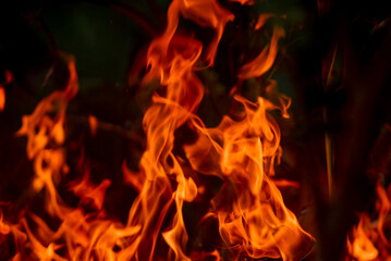 fiery flames background image