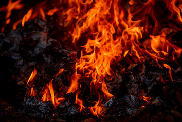 fiery flames background image