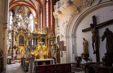 Obraz premium Basilica and Sanctuary of Saint Jadwiga in Trzebnica, Poland.