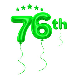 76th anniversary green