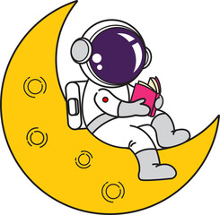 Cute Astronaut Cartoon , illustration