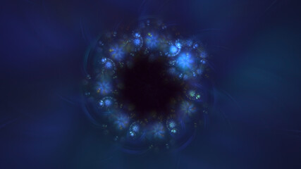 Fototapeta premium 3D rendering abstract round light background