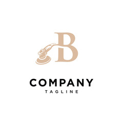 Letter B Detailing car motorcycle icon logo vector template.