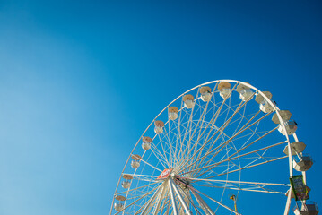 Ferris wheel in summer
