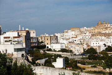 Fototapeta na wymiar View to the old city of Castellaneta